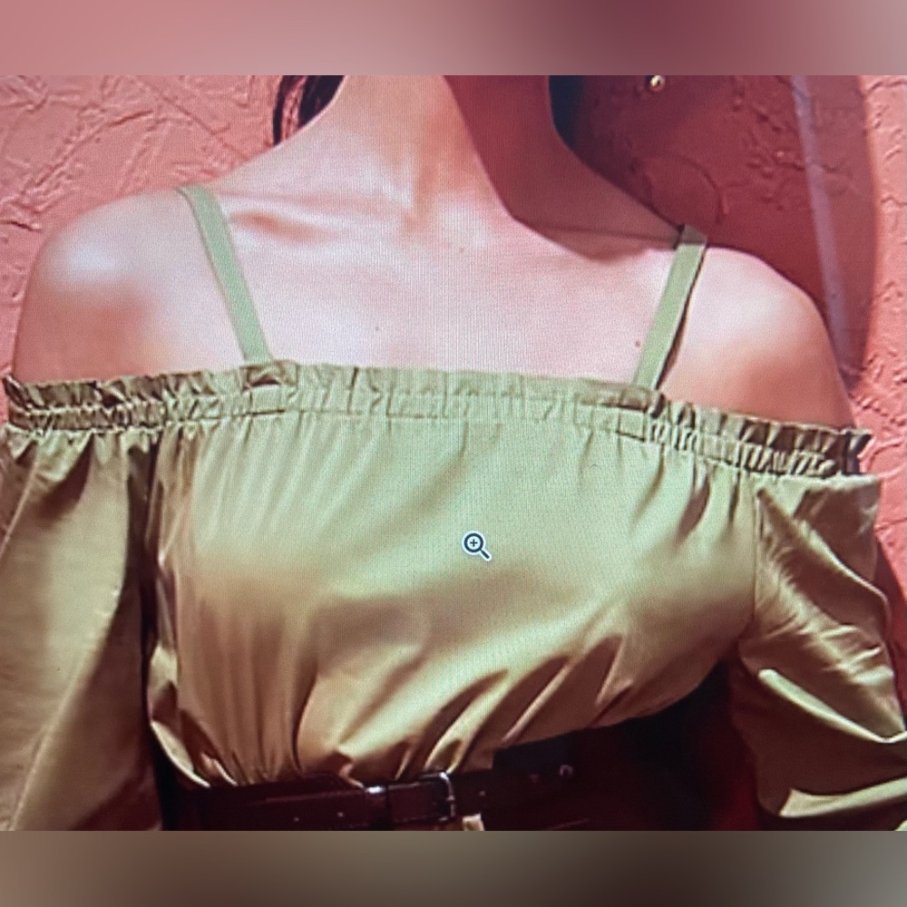New York & Company - Off-The-Shoulder Poplin Balloon Dress (NWT) - Picture 8 of 8